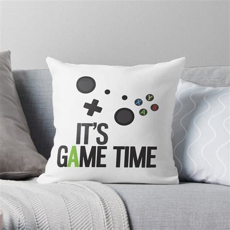 Its Game Time Throw Pillow For Sale By Rivermill Redbubble