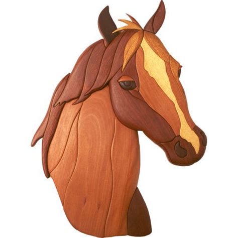 Horses Head Intarsia Pattern 1 Fantastic Woodworking