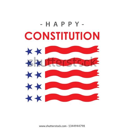 Happy Constitution Day Vector Template Design Stock Vector Royalty