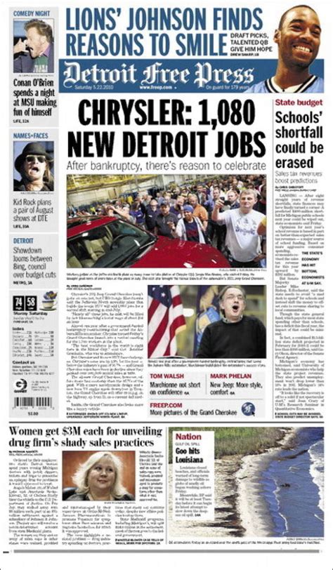 Check out these videos from. Newspaper Detroit Free Press (USA). Newspapers in USA ...