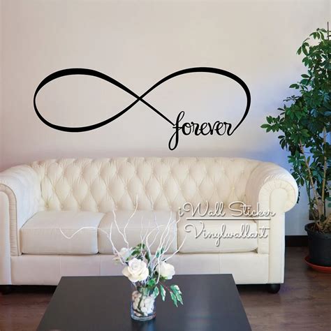 Infinite Forever Quote Wall Sticker Forever Quotes Wall Decal Wall