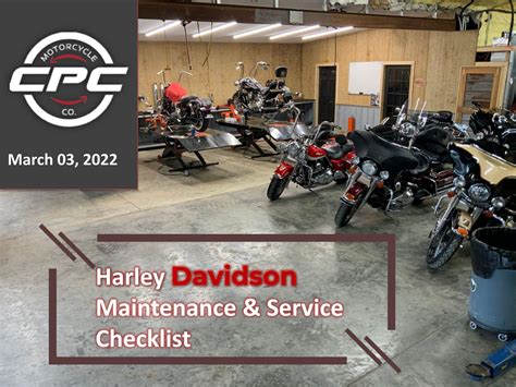 Harley Davidson Maintenance And Service Checklist By Cpc Motorcycle Issuu