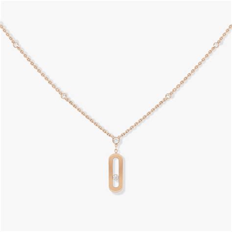 Modern diamond jewelry and high jewelry maison. Messika Move Classique-Necklace UNO LONG NECKLACE | Slaets