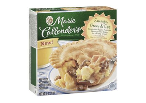Marie callender's frozen dinners are convenient meals that bring back the homestyle cooking you crave. Marie Callender's Now Serving a Sausage Gravy & Egg Meat Pie