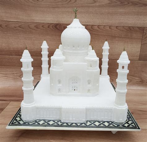Taj Mahal 8 White Marble Replica Taj Mahal Statue Etsy