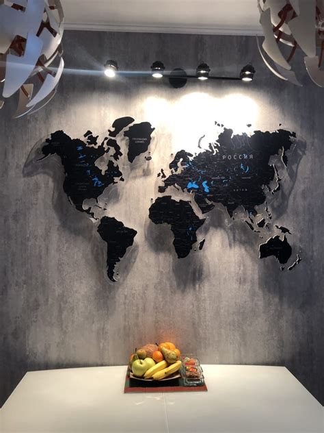 Bedroom World Map Wall Decor - Mural Wall