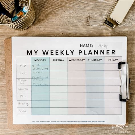 Printable Babe Planner Weekly