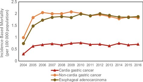 Incidencebased Mortality Trends For Cardia Gastric Cancer Apc