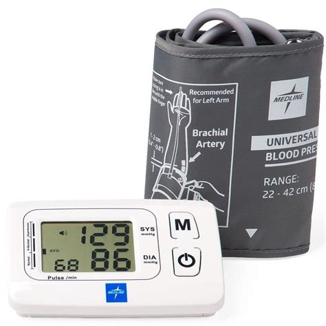 Medline Talking Blood Pressure Monitor With Univ Cuff 1ct