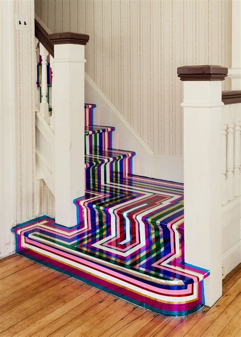 See How Jim Lambies Hypnotic Floor Installations Transform Rooms