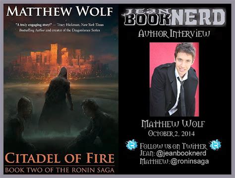 matthew wolf author interview ~ jeanbooknerd