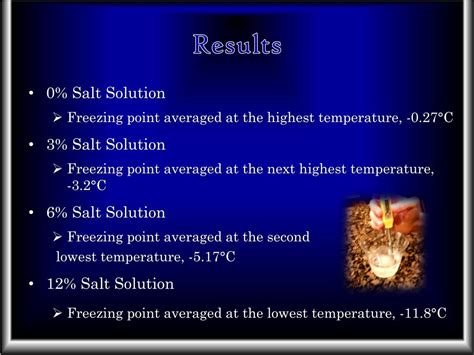Ppt Salt Changes The Freezing Point Of Water Powerpoint Presentation