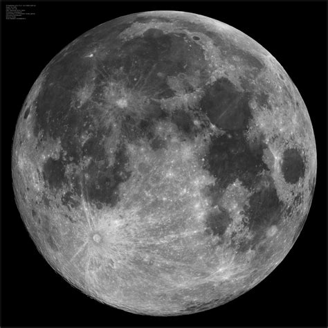 Amazingly High Resolution Photograph Of The Full Moon Taken By An