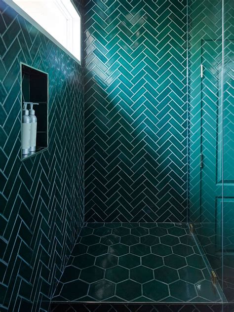 This home decor color is about to blow up in 2019. Emerald Green Bathroom Tiles Are the Star of Laurel ...