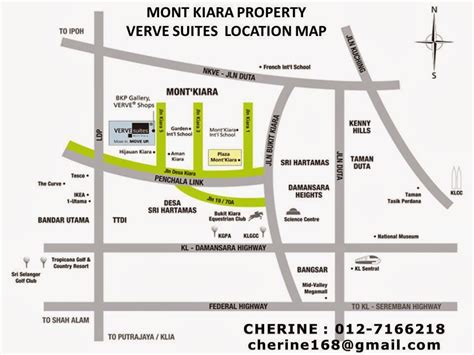 Mont Kiara Verve Suites Location Map 