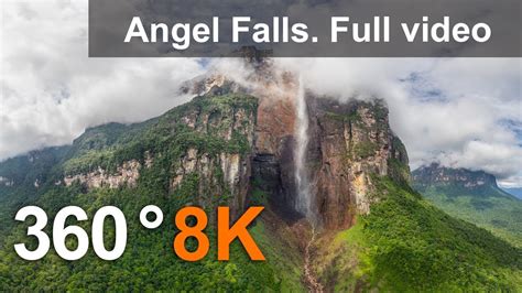 360° Angel Falls Venezuela Aerial 8k Video Youtube