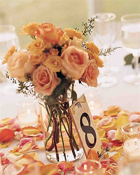 Rose Wedding Centerpieces Martha Stewart Weddings
