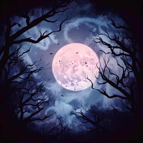 Halloween Night Sky Full Moon Free Stock Photo Public Domain Pictures