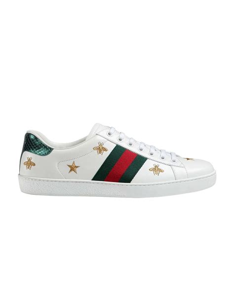 Gucci Ace Embroidered Bees And Stars In White For Men Lyst