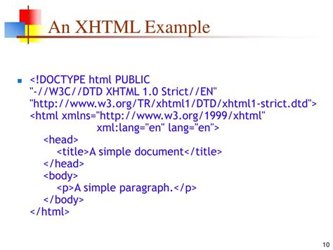 Ppt Xhtml Powerpoint Presentation Free Download Id6826098