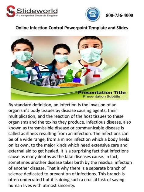 Online Infection Control Powerpoint Template And Slides