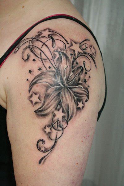 Indiana Tattoos Beautiful Tribal Flower Tattoo