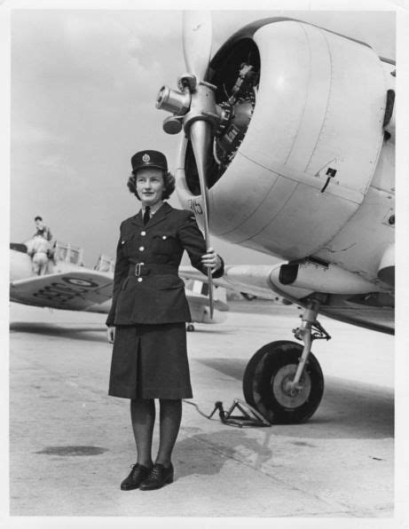A Smartly Dressed Wd Member Of The Royal Canadian Air Force Womens