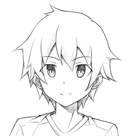 Anime Boy Sketch Step By Step At Explore Рисунки