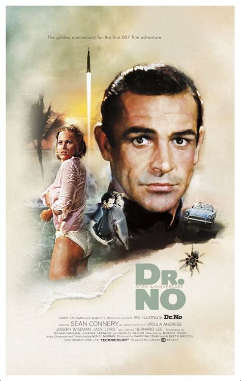 Dr No Golden Anniversary Poster By Jeffrey Marshall In 2023 James