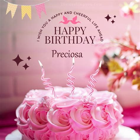 100 Hd Happy Birthday Preciosa Cake Images And Shayari