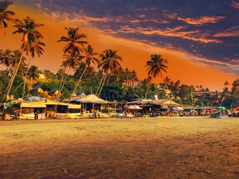 India Goa Beach On Sunset Stock Photo Image Of Holiday Lagoon