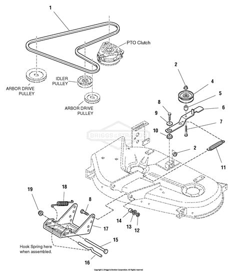 Simplicity 1692912 38 Mower Deck Parts Diagram For 38 Mower Deck