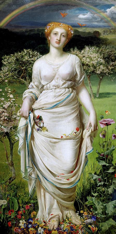 Gentle Spring 1865 Painting By Frederick Sandys Fine Art America