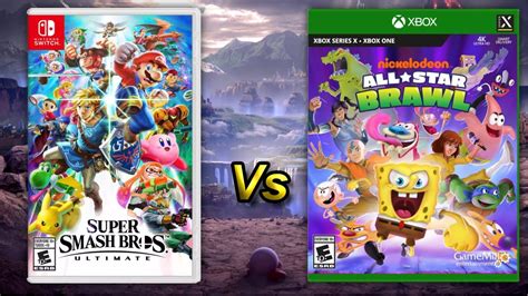 Super Smash Bros Ultimate Vs Nickelodeon All Star Brawl Comparison