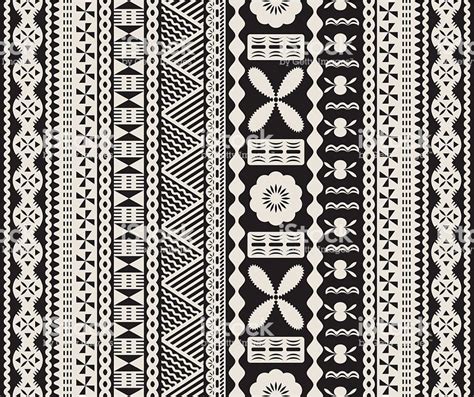 Seamless Fijian Tapa Pattern In Two Colors With Images Polynesian
