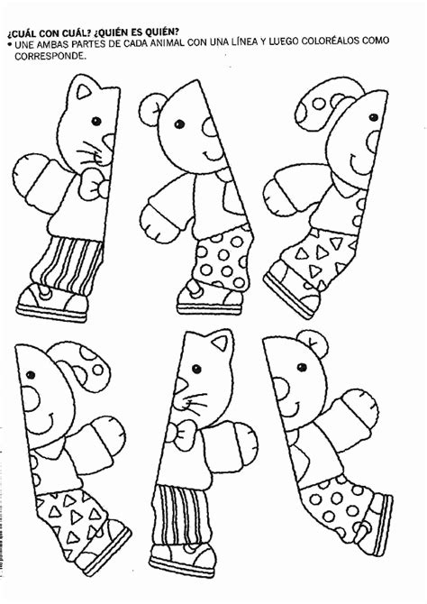 Serie de actividades re4ferentes a las actividades en preescolar. Actividades para niños preescolar, primaria e inicial. Relacionar y Pintar 47 | de | Pinterest ...