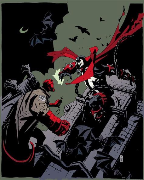 Spawn Vs Hellboy Comic Book Artists Mike Mignola Comic Books