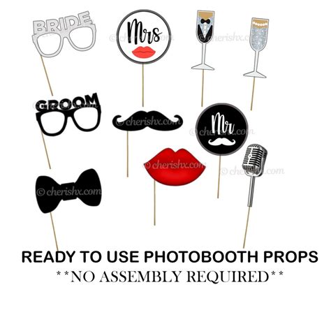 Wedding Anniversary Theme Photo Booth Party Props Freeshipping