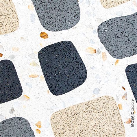 Modern Terrazzo Tiles From Mosaic Factory With A Mix Of Two Terrazzo
