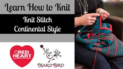 Learn How To Knit Stitch Continental Style Youtube