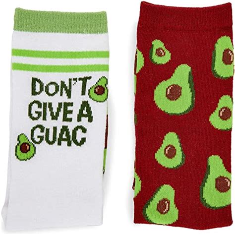 Avocado Socks For Men And Women Novelty Sock Set One Size 2 Pairs
