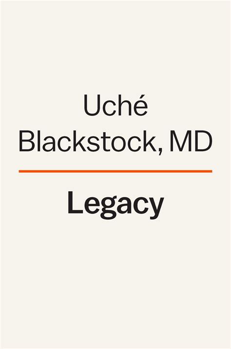 Legacy Ebook Uché Blackstock Md 9780593491294 Boeken