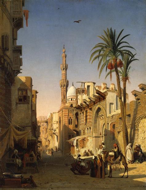 Egypt Old Cairo Paintings Prosper Georges Antoine Marilhat French