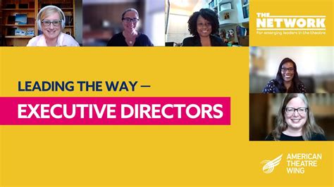 Webinar Leading The Way Executive Directors The Network Youtube