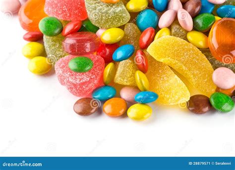 Mixed Colorful Candies Stock Image Image Of Colored 28879571