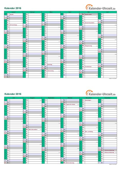 Den jahreskalender thailand 2012 / 2555 kostenlos herunterladen. Kalender 2016 in TÜRKIS - A4, Querformat, ZWEISEITIG http://www.kalender-uhrzeit.de/kalender ...