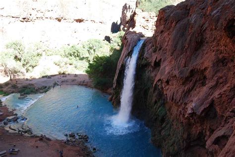 Havasu Falls Les Chutes Deaux Turquoises Du Grand Canyon Arizona Dream
