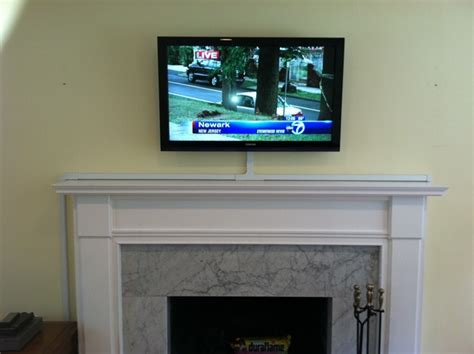 Flat Screen Over Fireplace How To Hide Wires I Am Chris