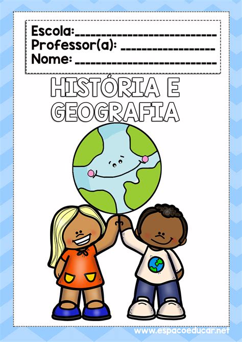Capa De Trabalho De História E Geografia