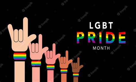 premium vector banner pride lgbtq flag set gay pride month rainbow